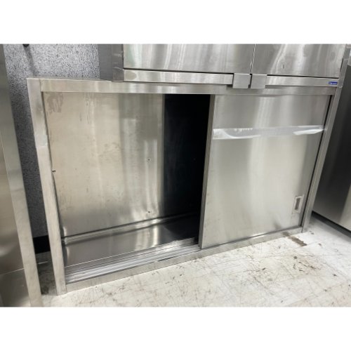 【中古】吊収納家具 幅1500×奥ぶかさ350×高さ900 【貨物輸送別途積もり書き】【お役目用】【飲食店 バス発着場 勝手もと設備 吊収納家具 お役目用吊収納家具】