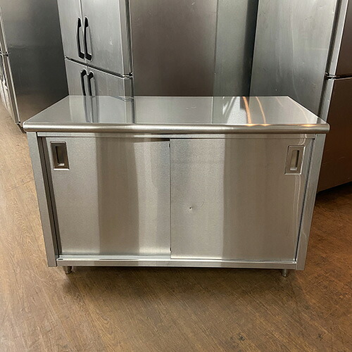 【中古】膳立て台 BGなし 幅1200×奥ふかさ600×高さ800 【貨物輸送無料】【御勤め用】【飲食店 バス発着場 勝手もと備品 膳立て台 御勤め用膳立て台】