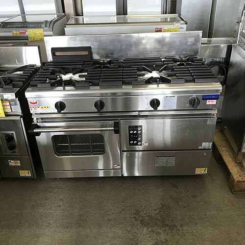 【中古】ガス調理台 マルゼン RGR-1264XC 幅1200×奥ふかさ600×高さ800 都市屁っ放り 【貨物輸送別途積もり書き】【御勤め用】【飲食店 バス発着場 勝手もと備品 ガス調理台 御勤め用ガス調理台】