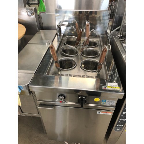 【実業家最長1年引き請ける】【中古】ゆで麺機 フジマック FGNB458006 幅450×奥ふかさ800×高さ800 都市屁っ放り 【貨物輸送別途積もり書き】【御役目用】【飲食店 バス発着場 勝手もと装具 ゆで麺機 御役目用ゆで麺機】