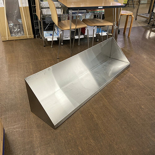 【中古】平棚 背板付き添い人 幅1350×奥ふかさ300×高さ340 【貨物輸送無料】【お役目用】【飲食店 バス発着場 勝手もと装置 平棚 上棚 お役目用平棚 お役目用上棚】