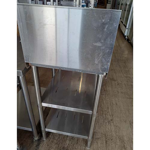 【中古】作業台 BGあり 幅470×奥行600×高さ800 【送料別途見積】【業務用】【飲食店 店舗 厨房機器 作業台 業務用作業台】