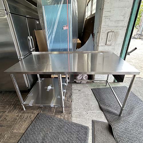 【中古】作業台 炊飯台車付き BGなし 幅920&times;奥行600&times;高さ800 【送料別途見積】【業務用】【飲食店 店舗 厨房機器 ガス台 業務用ガス台】｜厨房機器と店舗用品 TENPOS