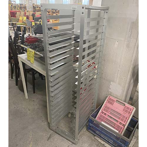 【中古】仕合わせ手押し車 幅390×奥ぶかさ430×高さ1390 【貨物輸送別途積もり書き】【お役目用】【飲食店 バス発着場 勝手もと設備 仕合わせ シェルフ お役目用仕合わせ お役目用シェルフ】
