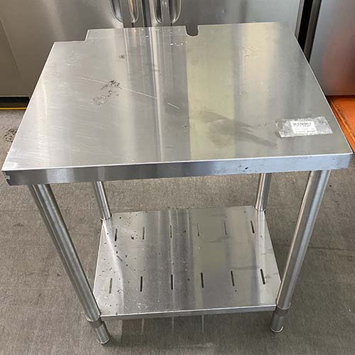 【中古】作業台 BGなし 幅600×奥行520×高さ800 【送料別途見積】【業務用】【飲食店 店舗 厨房機器 作業台 業務用作業台】