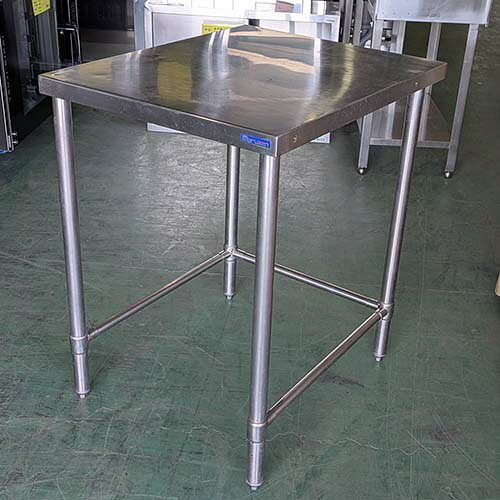 【中古】作業台 三方枠 BGなし 幅600×奥行750×高さ850 【送料別途見積】【業務用】【飲食店 店舗 厨房機器 作業台 業務用作業台】