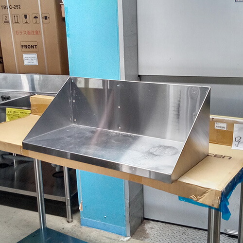 【中古】平棚 背板付き 幅600×奥行300×高さ250 【送料別途見積】【業務用】【飲食店 店舗 厨房機器 平棚 上棚 業務用平棚 業務用上棚】