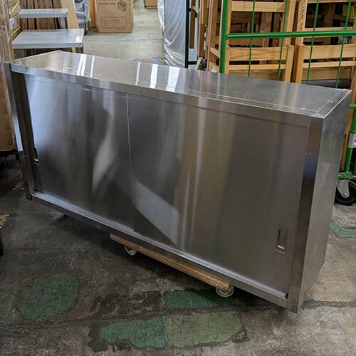 【中古】吊戸棚 幅1500×奥行350×高さ750 【送料別途見積】【業務用】【飲食店 店舗 厨房機器 吊戸棚 業務用吊戸棚】