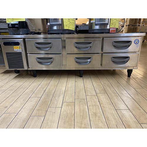 【実業界最長1年引き請ける】【中古】低冷蔵ドロワーコールドテーブル フクシマ小峡谷花の冠(福島加工) TBW-550RM3 幅1630×奥ふかさ750×高さ550 【貨物輸送別途積もり書き】【お役目用】【飲食店 バス発着場 勝手もと装置 ドロワーコールドテーブル お役目用ドロワーコールドテーブル】
