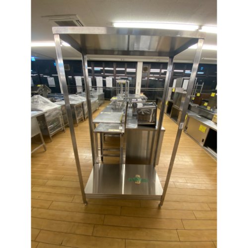【中古】延べ金仕合わせ 幅1500×奥ぶかさ600×高さ1430 【貨物輸送別途積もり書き】【お役目用】【飲食店 バス発着場 勝手もと設備 仕合わせ シェルフ お役目用仕合わせ お役目用シェルフ】