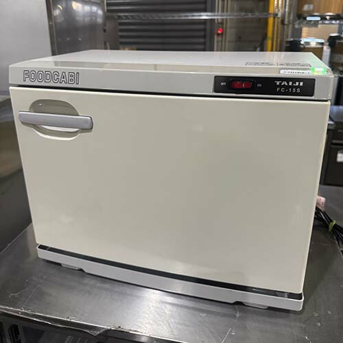 【中古】温蔵庫 タイジ FC-15S 幅450×奥ふかさ275×高さ355 【貨物輸送別途積もり書き】【御勤め用】【飲食店 バス発着場 勝手もと備品 庫入れ庫 御勤め用庫入れ庫】