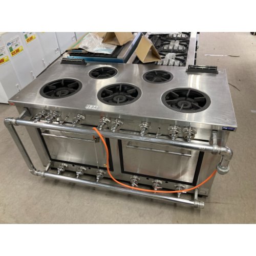 【実業家最長1年引きうける】【中古】ガス調理台 マルゼン MGRD-157D 幅1500×奥ふかさ750×高さ800 都市屁っ放り 【貨物輸送無料】【御勤め用】【飲食店 バス発着場 勝手もと備品 ガス調理台 御勤め用ガス調理台】