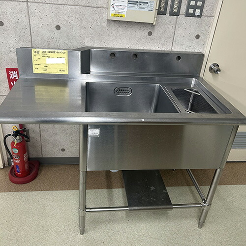 【中古】ソイルドシンク JWE-680B用 BGあり 幅1200×奥行650×高さ800 【送料別途見積】【業務用】【飲食店 店舗 厨房機器 特殊シンク 業務用特殊シンク】