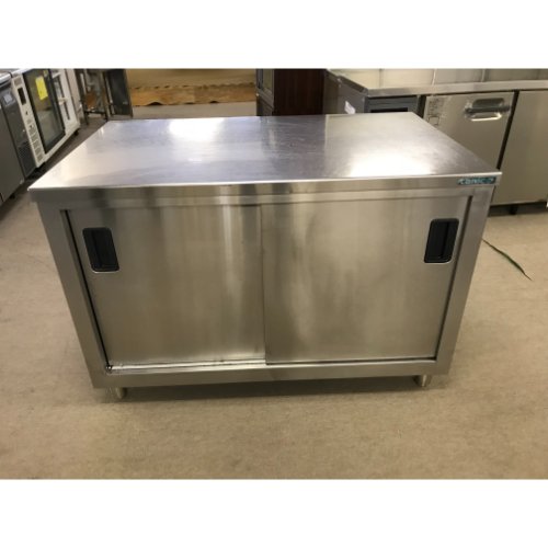 【中古】膳立て台 BGなし 幅1200×奥ふかさ750×高さ800 【貨物輸送別途積もり書き】【御役目用】【飲食店 バス発着場 勝手もと装具 膳立て台 御役目用膳立て台】