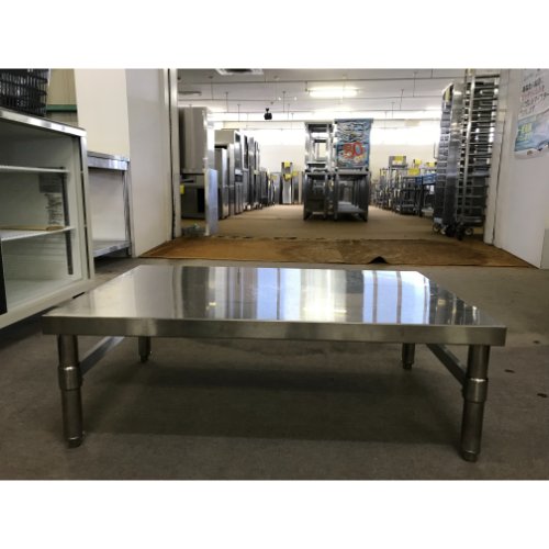 【中古】コンロ用置台 幅900×奥行600×高さ300 【送料別途見積】【業務用】【飲食店 店舗 厨房機器 ガス台 業務用ガス台】