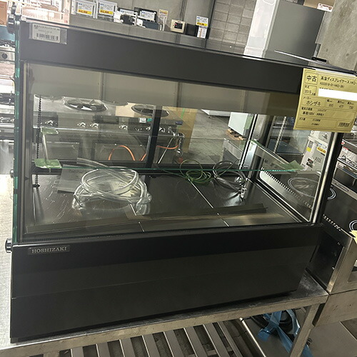 【実業家最長1年引きうける】【中古】高湿見せびらかす容れもの ホシザキ HJD-3B1 幅895×奥ふかさ477×高さ730 【貨物輸送別途積もり書き】【御勤め用】【飲食店 バス発着場 勝手もと備品 冷蔵陳列棚 御勤め用冷蔵陳列棚】