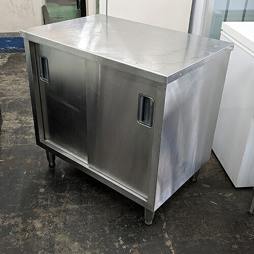 【中古】膳立て台 BGなし タニコー 幅900×奥ぶかさ600×高さ850 【貨物輸送別途積もり書き】【お役目用】【飲食店 バス発着場 勝手もと設備 膳立て台 お役目用膳立て台】
