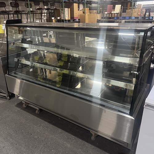 【中古】対面冷蔵ショーケース フクシマガリレイ(福島工業) Fケース 幅1500×奥行750×高さ1100 【送料別途見積】【業務用】【飲食店 店舗 厨房機器 冷蔵ショーケース 業務用冷蔵ショーケース】