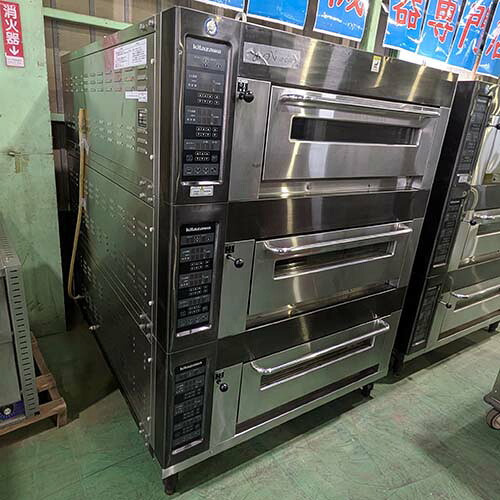 【業界最長1年保証】【中古】デッキオーブン 北沢産業 KSEN-6-12-3T-B 幅1300&times;奥行1530&times;高さ1670 三相200V 【送料別途見積】【業務用】【飲食店 店舗 厨房機器 オーブン 業務用オーブン】｜厨房機器と店舗用品 TENPOS 660,000円