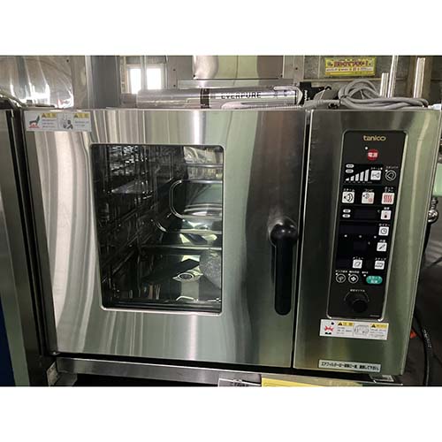 【業界最長1年保証】【中古】スチームコンベクションオーブン タニコー 13ATSCO-4GBN3 幅750×奥行600×高さ540 都市ガス 【送料別途見積】【業務用】【飲食店 店舗 厨房機器 オーブン 業務用オーブン】 231,000円