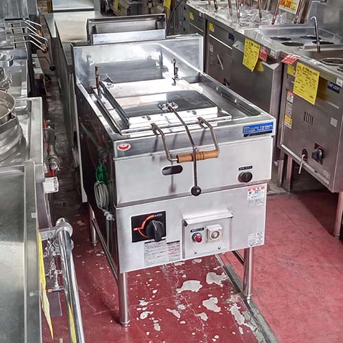 【業界最長1年保証】【中古】ガス餃子焼器 マルゼン MGZS-057BT 幅550×奥行730×高さ800 都市ガス 【送料別途見積】【業務用】【飲食店 店舗 厨房機器 餃子焼器 業務用餃子焼器】