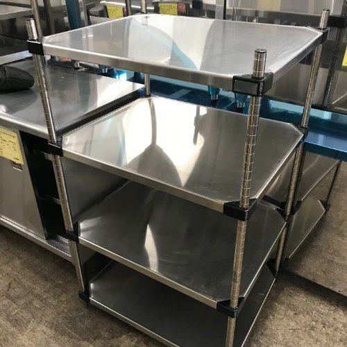 【中古】ソリッドシェルフ 幅760×奥ぶかさ610×高さ1290 【貨物輸送別途積もり書き】【お役目用】【飲食店 バス発着場 勝手もと設備 仕合わせ シェルフ お役目用仕合わせ お役目用シェルフ】
