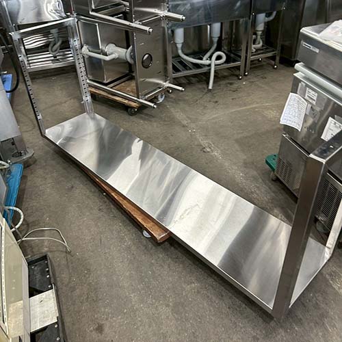 【中古】天吊棚 BGなし 幅1800×奥ぶかさ400×高さ680 【貨物輸送別途積もり書き】【お役目用】【飲食店 バス発着場 勝手もと設備 平棚 上棚 お役目用平棚 お役目用上棚】