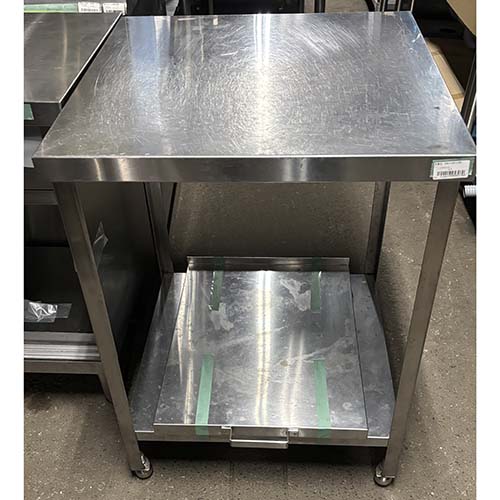 【中古】作業台 BGなし 幅600×奥行600×高さ800 【送料別途見積】【業務用】【飲食店 店舗 厨房機器 作業台 業務用作業台】