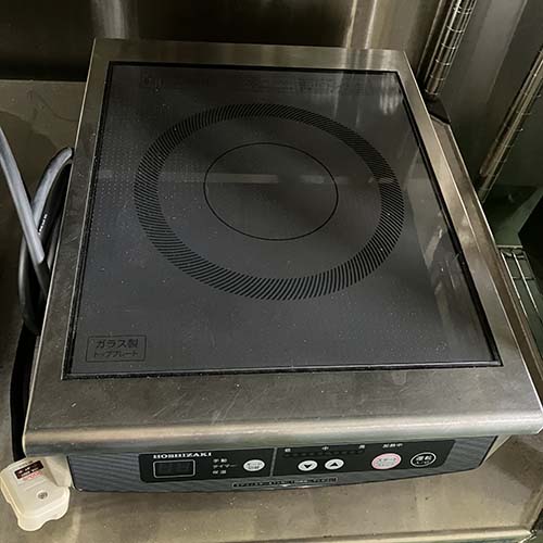 【中古】IHコンロ ホシザキ HIH-2CE 幅350×奥ふかさ450×高さ150 【貨物輸送別途積もり書き】【御役目用】【飲食店 バス発着場 御厨子所計器 卓上卓上明かりコンロ 御役目用卓上明かりコンロ】