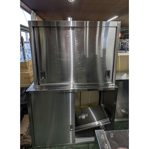 【中古】吊収納家具 幅1100×奥ぶかさ300×高さ850 【貨物輸送別途積もり書き】【お役目用】【飲食店 バス発着場 勝手もと設備 吊収納家具 お役目用吊収納家具】