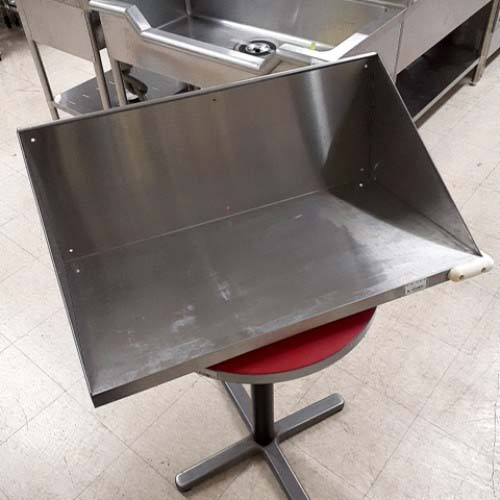 【中古】平棚 背板付き添い人 幅750×奥ぶかさ400×高さ330 【貨物輸送別途積もり書き】【お役目用】【飲食店 バス発着場 勝手もと設備 平棚 上棚 お役目用平棚 お役目用上棚】