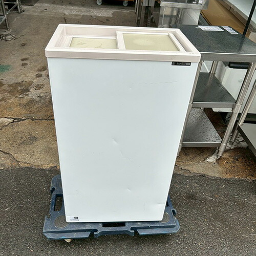 【中古】氷るストッカー サンデン・リテール取り合わせ PF-057XG 幅485×奥ふかさ327×高さ860 【貨物輸送別途積もり書き】【御勤め用】【飲食店 バス発着場 勝手もと備品 氷るストッカー 御勤め用氷るストッカー】