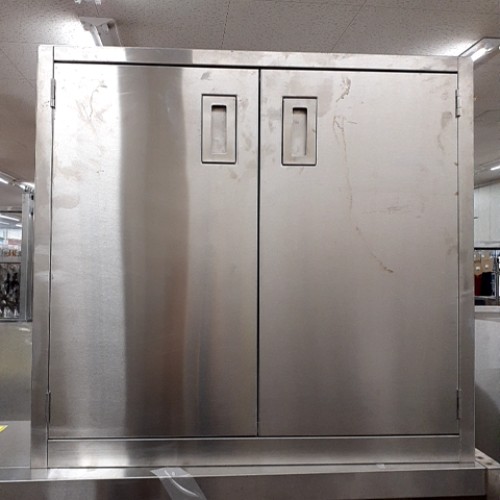 【中古】吊収納家具 幅800×奥ぶかさ350×高さ750 【貨物輸送別途積もり書き】【お役目用】【飲食店 バス発着場 勝手もと設備 吊収納家具 お役目用吊収納家具】