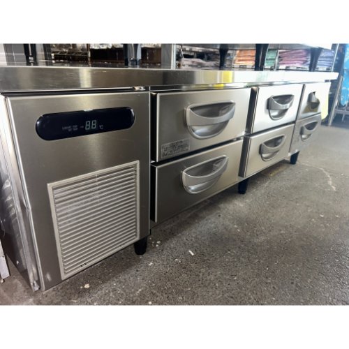【中古】封鎖ドロワーコールドテーブル フクシマ小峡谷花の冠(福島加工) TBW-556FM3 幅1650×奥ふかさ800×高さ540 【貨物輸送別途積もり書き】【お役目用】【飲食店 バス発着場 勝手もと装置 ドロワーコールドテーブル お役目用ドロワーコールドテーブル】