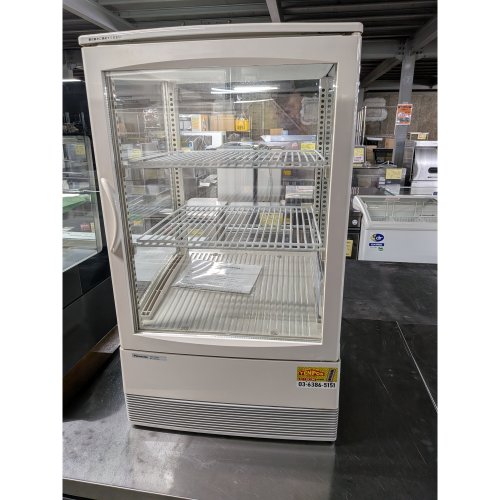 【中古】四面硝子陳列箱 パナソニック(Panasonic) SMR-CZ65F 幅470×奥ふかさ463×高さ800 【貨物輸送別途積もり書き】【御役目用】【飲食店 バス発着場 御厨子所計器 冷蔵陳列箱 御役目用冷蔵陳列箱】