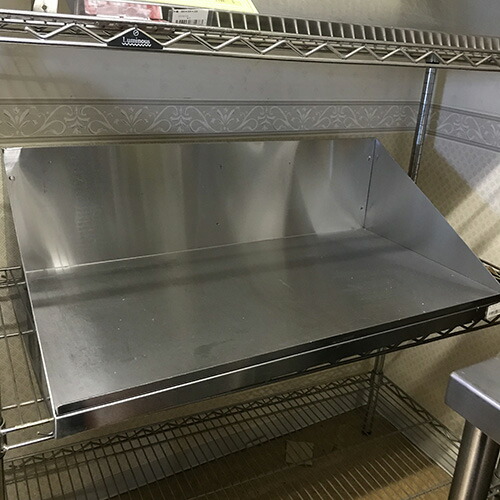 【中古】平棚 幅795×奥ぶかさ410×高さ250 【貨物輸送別途積もり書き】【お役目用】【飲食店 バス発着場 勝手もと設備 平棚 上棚 お役目用平棚 お役目用上棚】