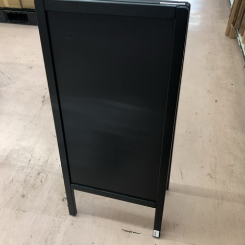 【アウトレット】A型マジ木目柄 焦茶 兼光産業 幅450×奥行300×高さ990 【送料別途見積】【未使用品】【業務用】【飲食店 店舗 店舗備品 スタンド 看板 案内サイン】