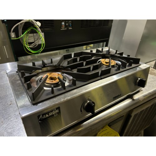 【中古】卓上ガスコンロ 2口 山岡金属 SK-2-TG 幅542×奥行275×高さ118 【送料別途見積】【業務用】【飲食店 店舗 厨房機器 卓上ガスコンロ 業務用卓上ガスコンロ】|厨房機器と店舗用品 TENPOS