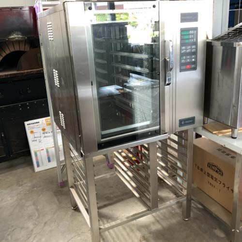 【楽天市場】【中古】コンベクションオーブン 架台付き 幅900×奥行850×高さ1700 三相200V 【送料別途見積】【業務用】【飲食店