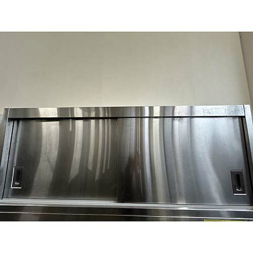 【中古】吊収納家具 幅1500×奥ぶかさ350×高さ600 【貨物輸送別途積もり書き】【お役目用】【飲食店 バス発着場 勝手もと設備 吊収納家具 お役目用吊収納家具】
