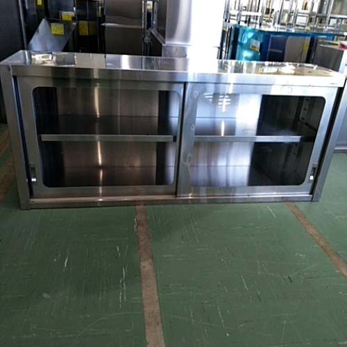 楽天市場】【中古】業務用 ステンレス ガラス戸 吊戸棚 W110 D35 H60