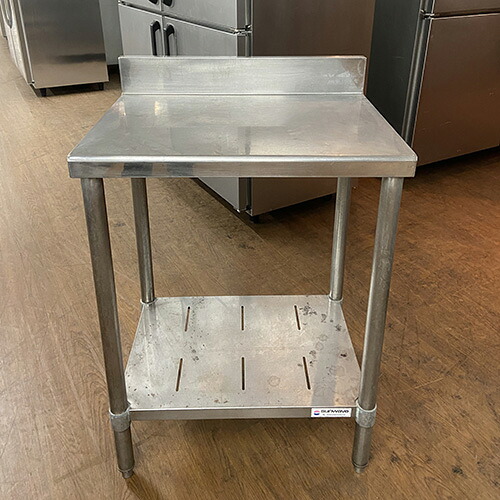 【中古】作業台 BGあり 幅600×奥行450×高さ800 【送料無料】【業務用】【飲食店 店舗 厨房機器 作業台 業務用作業台】