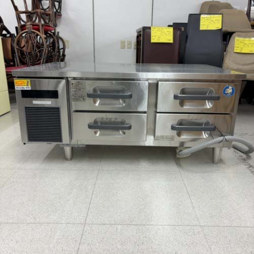 【実業家最長1年引きうける】【中古】氷るドロワーコールドテーブル 2段 北沢産業 SUF-DG1271-2B1 幅1200×奥ふかさ750×高さ550 【貨物輸送別途積もり書き】【御勤め用】【飲食店 バス発着場 勝手もと備品 ドロワーコールドテーブル 御勤め用ドロワーコールドテーブル】