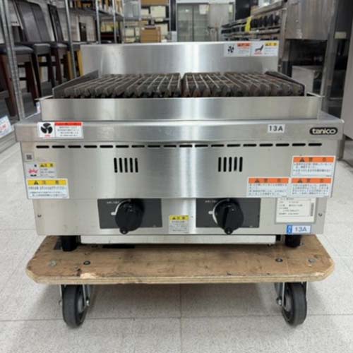 【業界最長1年保証】【中古】ハースグリラー タニコー N-TGH-60 幅600×奥行600×高さ300 都市ガス 【送料別途見積】【業務用】【飲食店 店舗 厨房機器 グリラー 焼物器 業務用グリラー 業務用焼物器】