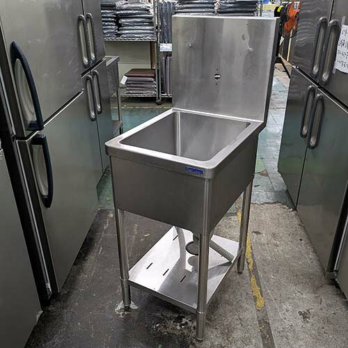 【中古】一槽シンク BGあり 幅450&times;奥行600&times;高さ850 【送料別途見積】【業務用】【飲食店 店舗 厨房機器 一槽シンク 業務用一槽シンク】｜厨房機器と店舗用品 TENPOS