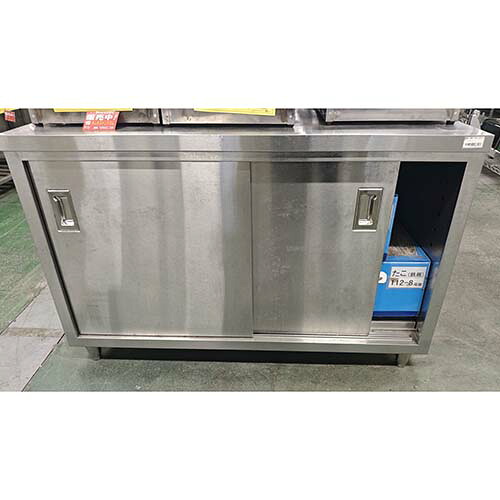 【中古】膳立て台 上棚付き添い人 BGなし 幅1200×奥ぶかさ1000×高さ800 【貨物輸送別途積もり書き】【お役目用】【飲食店 バス発着場 勝手もと設備 膳立て台 お役目用膳立て台】