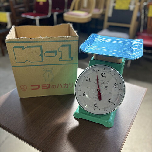 【中古】上皿自動小銃はかり アナログ 12kg (目盛50g)【新古品】 富士表示計器 K-1 幅174×奥ふかさ274×高さ280 【貨物輸送別途積もり書き】【御役目用】【飲食店 バス発着場 煮炊き物の具 煮炊き機械 称量器 御役目用称量器】 計量・タイマー・温度計-キッチン用品・食器・調理器具