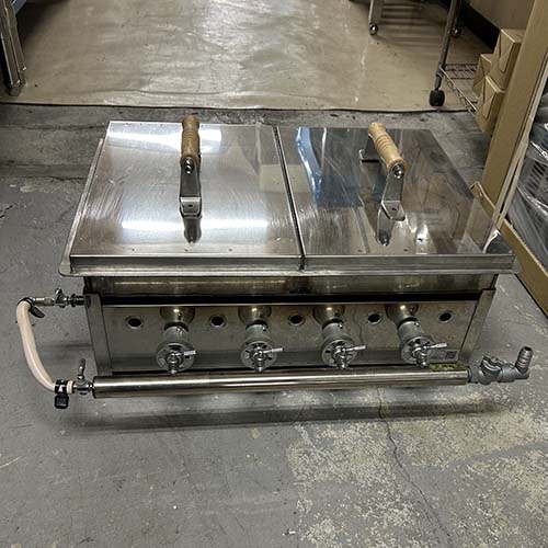 【中古】卓上餃子焼器 伊東金属工業所 GKW18 幅555×奥行380×高さ310 都市ガス 【送料別途見積】【業務用】【飲食店 店舗 厨房機器 餃子焼器 業務用餃子焼器】