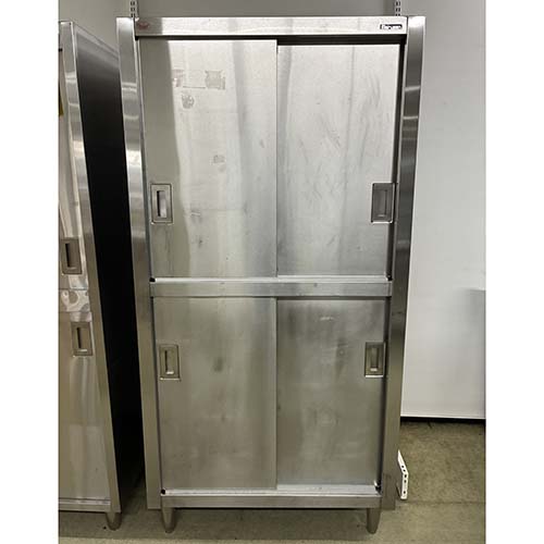 【中古】食器棚 幅900×奥ふかさ600×高さ1785 【貨物輸送別途積もり書き】【御勤め用】【飲食店 バス発着場 勝手もと備品 食器棚 御勤め用食器棚】