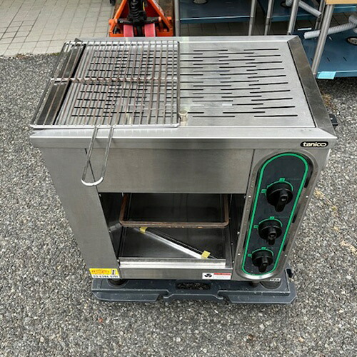 【中古】上火式焼物器 タニコー TIG-60 幅560×奥行415×高さ615 都市ガス 【送料別途見積】【業務用】【飲食店 店舗 厨房機器 グリラー 焼物器 業務用グリラー 業務用焼物器】